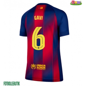 Barcelona Paez Gavi #6 Hemmatröja Kvinnor 2025-26 Kortärmad
